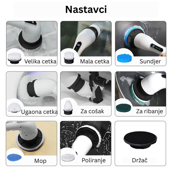 9 u 1 Električna Rotirajuća Četka za Čišćenje