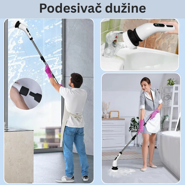 9 u 1 Električna Rotirajuća Četka za Čišćenje