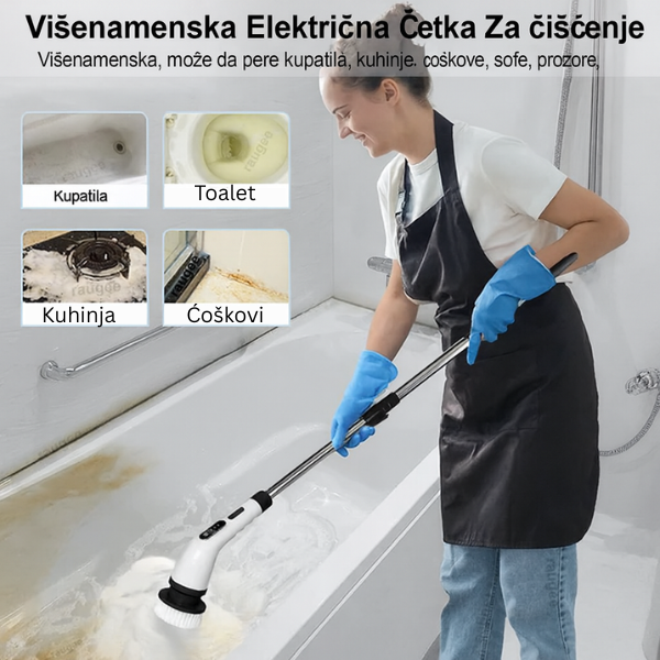9 u 1 Električna Rotirajuća Četka za Čišćenje