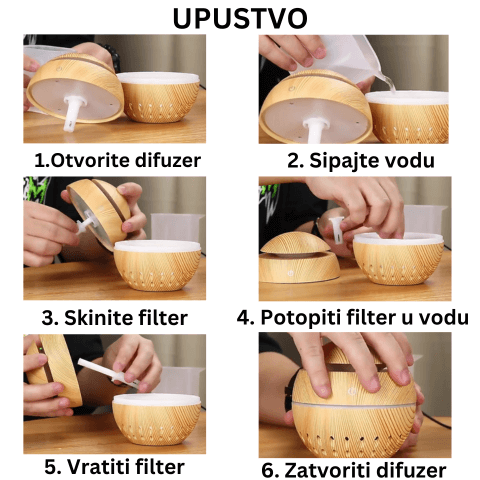 Difuzor + 12 Aromatičnih Ulja