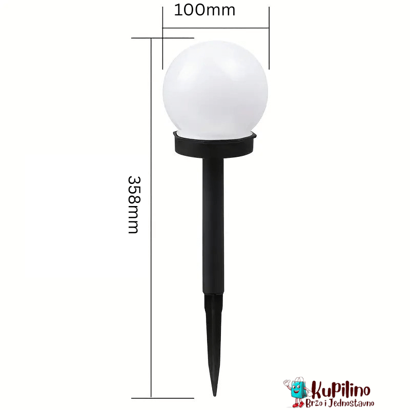 Solarne Okrugle Lampe 4 Komada u Pakovanju.