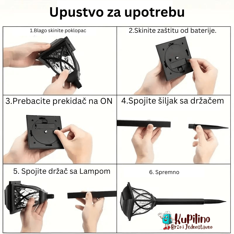 Dekorativne Solarne Led Lampe 6 Komada U Pakovanju