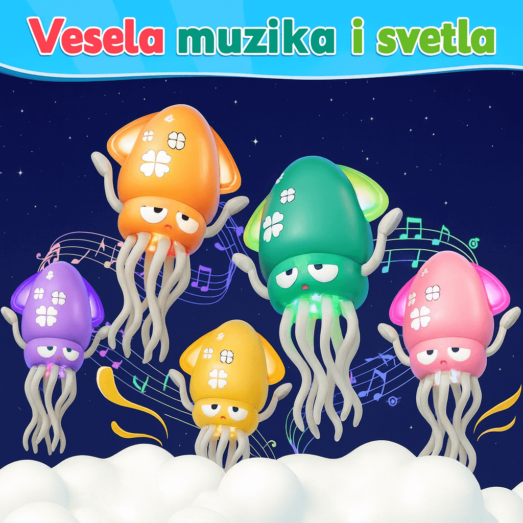 Plesna Hobotnica – LED Muzička Igračka