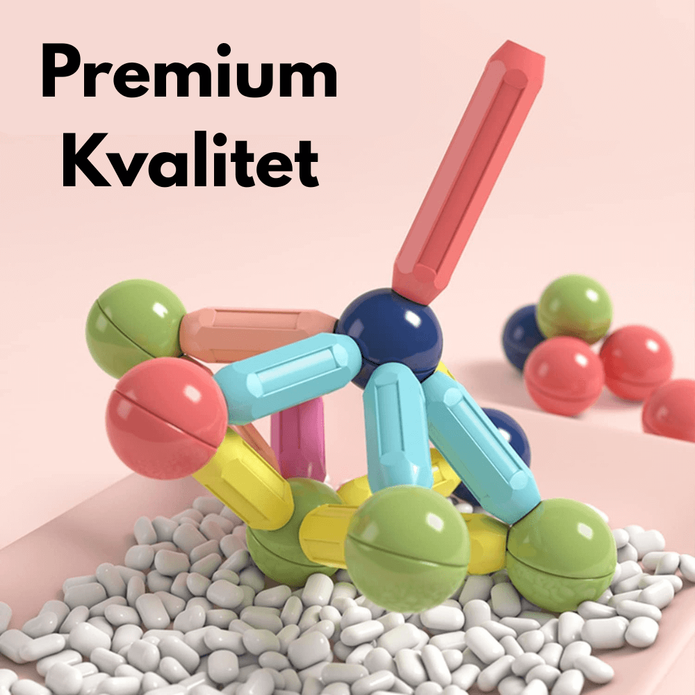 Magnetni set štapića i kugli - 64 Delova