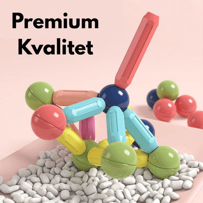 Magnetni set štapića i kugli - 64 Delova