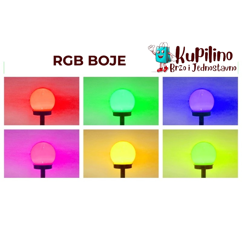 Dekorativne RGB Solarne Lampe 2 Komada u Pakovanju.