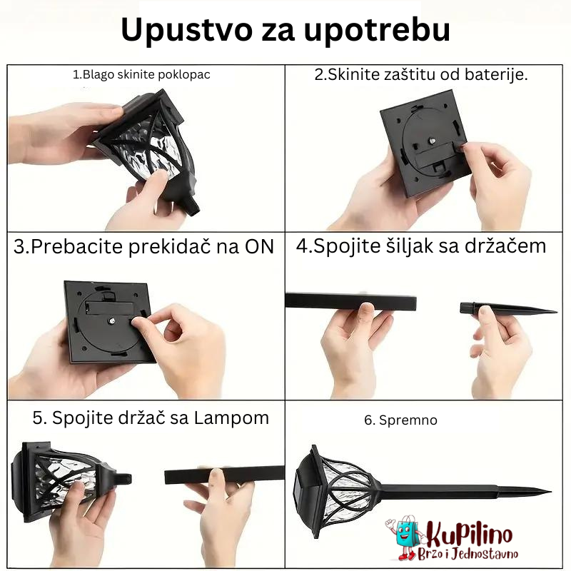 Dekorativne Solarne Led Lampe 6 Komada U Pakovanju