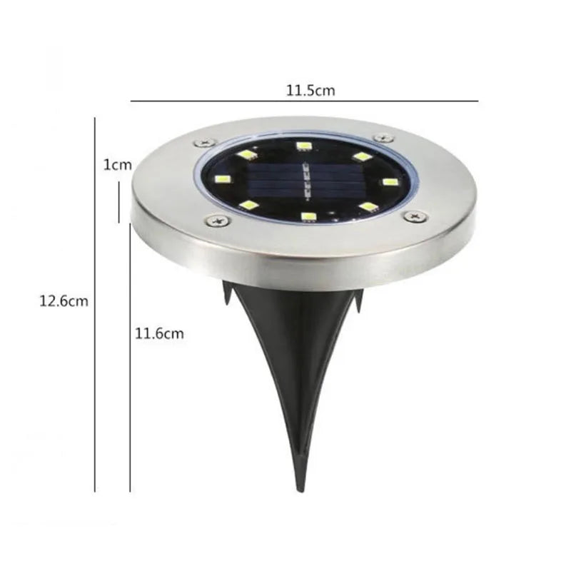 LED Solarni Disk 4 Komada u Pakovanju